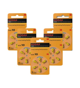 P 10 İşitme Cihaz Pili No 10 6'lı 5 Paket Kodak Kulak Cihazı Pili 6'lı 5 Paket (Beyaz)