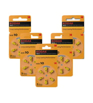 P 10 İşitme Cihaz Pili No 10 6'lı 5 Paket Kodak Kulak Cihazı Pili 6'lı 5 Paket (Beyaz)