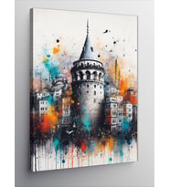 Kanvas Tablo İstanbul Galata Kulesi