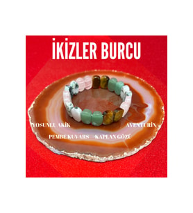 İkizler Burcu Doğal Taş Roleks Bileklik