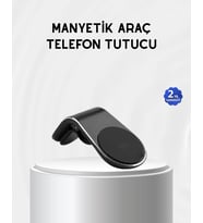 Araç İçi Manyetik Telefon Tutucu Güçlü Klipsli Ve 360 Derece Ayarlanabilir