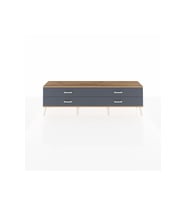 Arges TV Ünitesi 4 Çekmeceli  176x30x51 Aytaşı-Çam/Antrasit