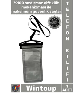 #TelefonKılıfı Şeffaf Dokunmatik Panel Sızdırmaz Kilitli Darbe Emici Şık Su Geçirmez Telefon Kılıfı