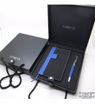 Corvus İsme Özel Hediyelik Set  Not Defteri + Kalem + Çantalı Kutu  İsme Özel