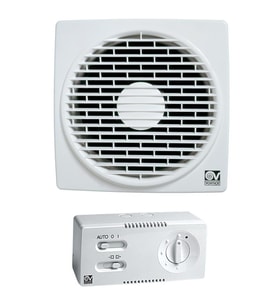 Vortice Vario 150/6 & CR5N Hız Anahtarı Yanında Duvara Cama Kolay Montaj Otomatik Panjur Manuel Geri Dönüşümlü Tasarruflu Fan AGMair Agm Havalandırma Fanı