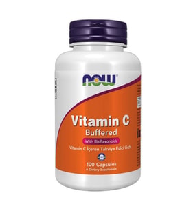 Now Vitamin C Buffered 100 Kapsül