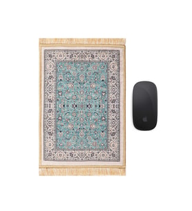 Bursa İpek Mint Dekoratif Küçük Halı Mousepad