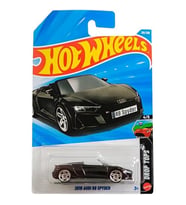 Hot Wheels 2019 Audi R8 Spyder [Siyah] Açılabilir Üstü 4/5, 130/250, Ölçek 1:64, Metal Döküm Oyuncak