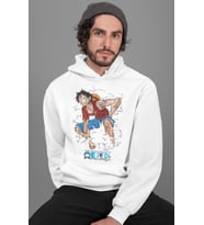 Monkey D. Luffy Baskılı Unisex Oversize One Piece Anime Hoodie