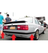 Bmw E30 M40 Arka Orta Tampon Bandı 3'lü Set 1988-1991 (Siyah)