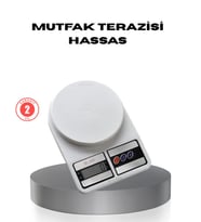 Hassas Dijital Mutfak Tartısı – 1g Doğruluk, Lcd Ekran, Otomatik Kapanma