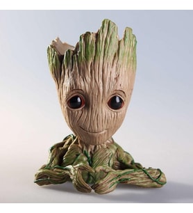 Galaksinin Koruyucuları Baby Groot Figür Kalpli Saksı Kalemlik PLA 14 Cm
