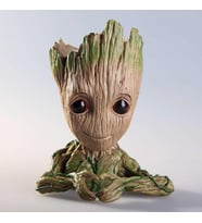 Galaksinin Koruyucuları Baby Groot Figür Kalpli Saksı Kalemlik PLA 14 Cm