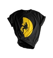 Store Unisex Baskılı Tişört Outdoor Sport T-shirt (Siyah-Sarı)