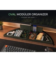 Oval Modüler Düzenleyici – İstiflenebilir Masa Düzenleyici - STANDART
