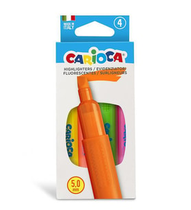 Carioca 4lü Neon Fosforlu İşaretleme Kalem Seti