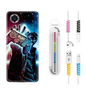 Huawei Nova Y70 Y90 Nova 9 SE  Kılıf Kablo Koruma Spiral Silikon Play Me 1757
