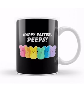 Happy Easter Peeps Kupa Bardak Porselen