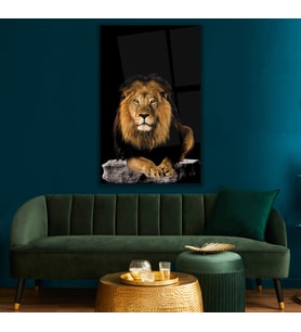 Aslan Cam Tablo