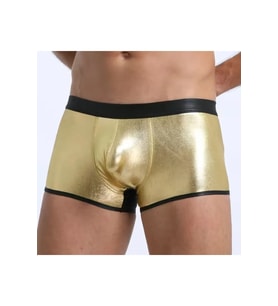 Mulvxbrf Brf02  Deri Görünümlü  Altın Erkek Boxer -  Tanga (Mulvix)