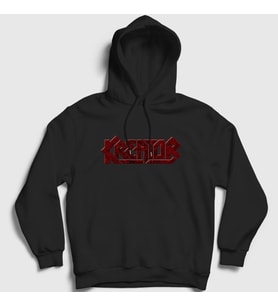 Presmono Unisex Beyaz Logo V2 Kreator Kapüşonlu Sweatshirt 93287tt (Siyah)
