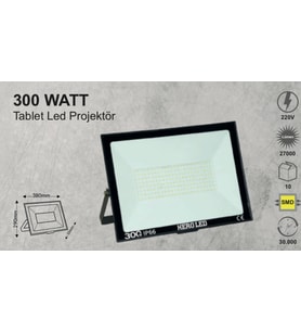 2 ADET 300 Watt LED PROJEKTÖR