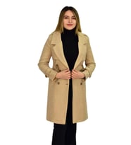Kadın Kaşe Kaban K3018 BGL-ST03285 (Bej)