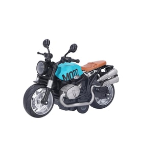 1:12 Çek Bırak Metal Motosiklet Gerçekçi Tasarım, Sesli ve Işıklı Macera! (Çok Renkli)