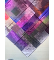İpekal Trend Dijital Baskı  Batik Dikdörtgen Desenli Royan Eşarp Desen 4 Renk 1
