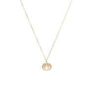 Kişiye Özel 925 Ayar Gümüş Bal Kabağı Kolye (Gold)