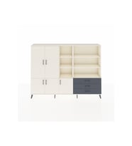 Arges Dolap 11 Raflı 3 Çekmeceli 5 Kapaklı 220x30x163 Aytaşı-Aytaşı/Antrasit