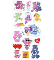 Sticker Kabartmalı Stiker Çıkartma Etiket (LRQ004)-18x9 cm- Arkadaş Ayılar