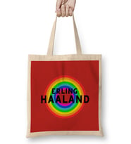 Erling Haaland - Vintage Retro Rainbow Style Bez Çanta Uzun Saplı