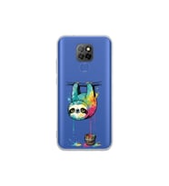 General Mobile GM 20 ile Uyumlu Splash Tembel Hayvan Tasarımlı Şeffaf Silikon Kılıf