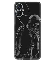 Tecno Spark 9T Kılıf Silikon Desen Özel Seri İskelet Astronot 1613