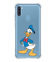 Samsung Galaxy A11  Köşe Korumalı Antişok Kapak Donald Duck Tasarımlı Şeffaf  Kılıf