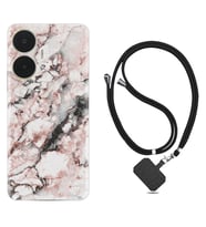 Realme C55 Kılıf Resimli Boyun Askılı İpli Desenli Silikon Colorfull Marble 2 1389