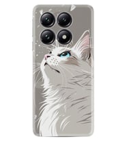 Xiaomi 14T Pro Kılıf Boutique Baskılı Resimli Beyaz Kedi Pcode -061