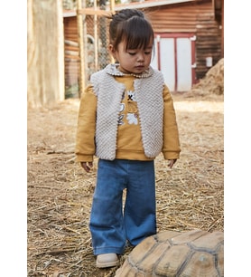 Mayoral Kız Bebek Pantolon ve Swearshirt Takım (Sarı)