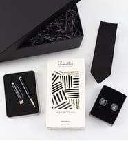 Kişiye Özel Özel Kol Düğmesi & 32 GB Usb Siyah Touch Kalem & Kravat & Pomellos Kolonya Hediye Seti