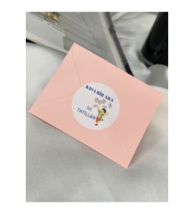 İyi Tatiller Sevimli Sticker Mat Etiket 4 Cm (40 ADET)