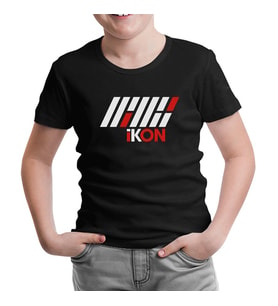 Ikon - Logo Yazı Siyah Çocuk Tshirt