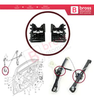 Audi A3 S3 Sportback 8V MK3 İçin Ön Cam Kriko Klips Seti 8V4837461 8V4837462