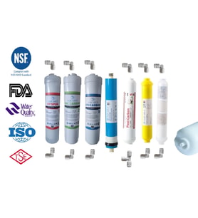 AQUAFLY 12" Inline 7 FİLTRE 10 AŞAMA ( Mineral ve 4in1 ) Su Arıtma Filtresi Kapalı Kasa Cihaz Uyumlu