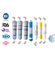 AQUAFLY 12" Inline 7 FİLTRE 10 AŞAMA ( Mineral ve 4in1 ) Su Arıtma Filtresi Kapalı Kasa Cihaz Uyumlu