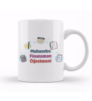 Muhasebe Finansman Öğretmeni Kupa Bardak Porselen