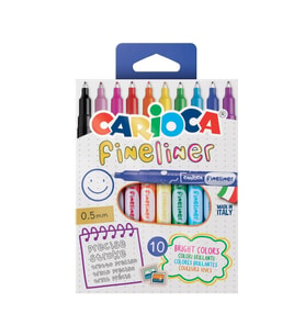 CARİOCA FINELINER İNCE UÇLU KEÇELİ KALEM 10'LU