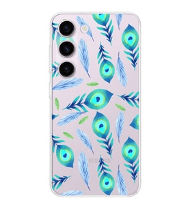 PrintiFy Samsung Galaxy S24 ile Uyumlu 1mm Slim Fit Nazar Boncuğu 3 Baskılı Şeffaf  Kılıf