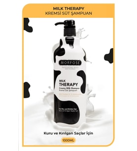 Morfose Milk Therapy Şampuan 1000 ml - Süt Proteinli, Onarıcı, Besleyici Etki