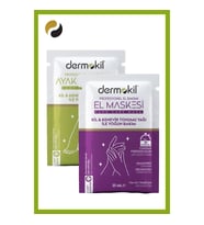 DERMOKİL Kil ve Kenevir Yağlı Peeling Etkili Ayak Maskesi 35 ml + El Maskesi 35 ml 2 ' li Set